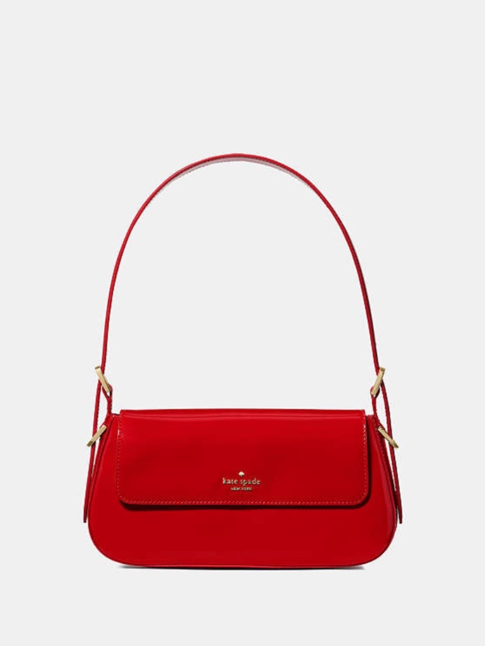 Kate Spade Gwen Patent Shoulder Bag Ks Bright Red